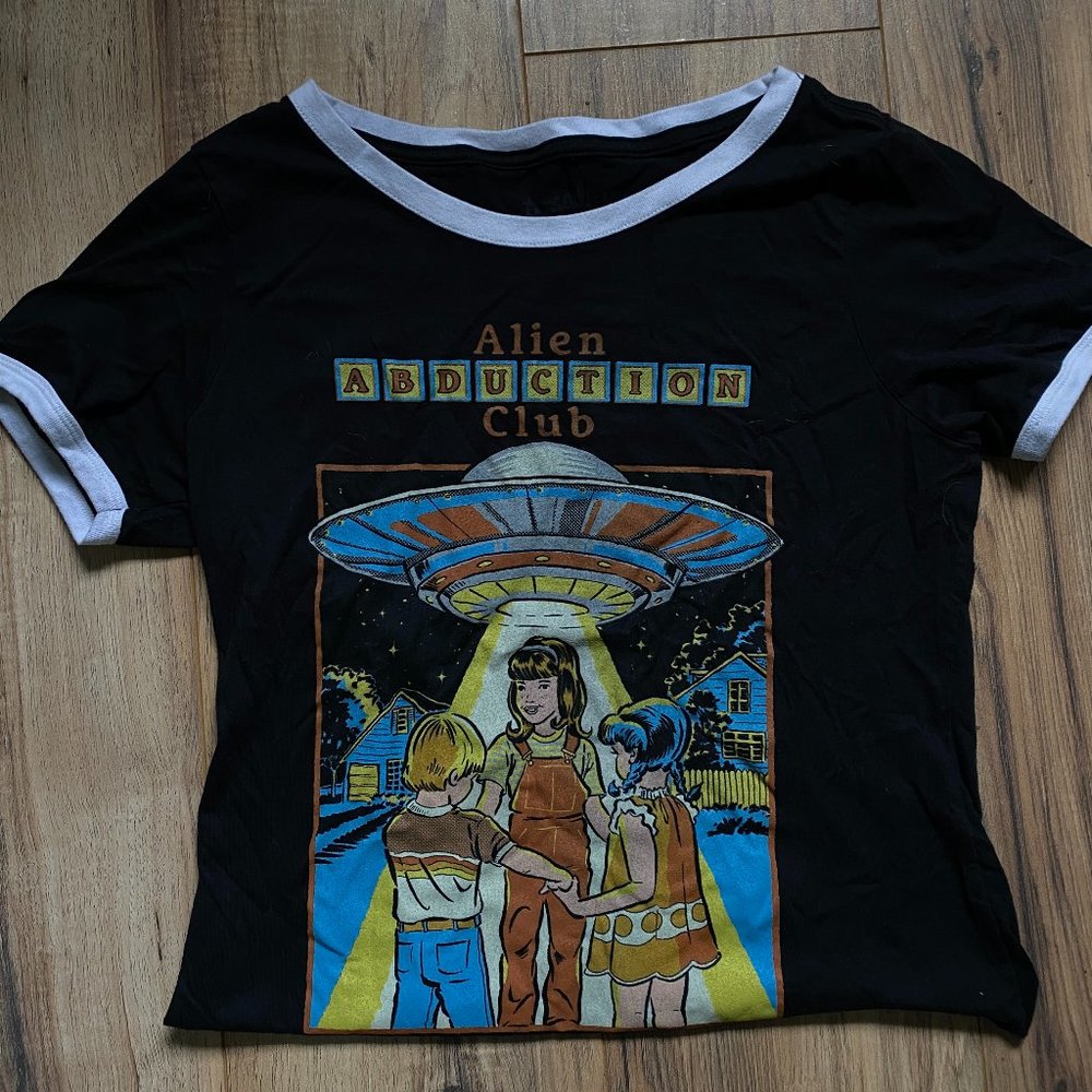 Alien Abduction Club Baseball T Shirt